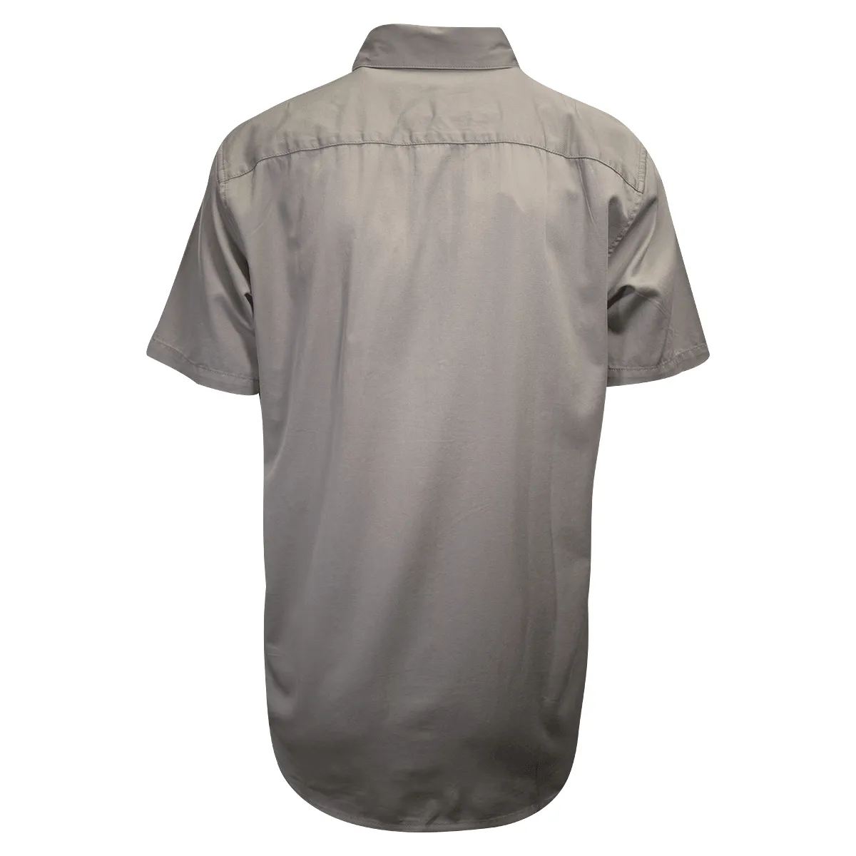 Branded Men's Khaki Sport Lines S/S Woven Shirt (S17)