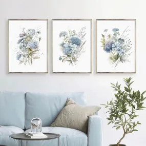 Minimalist Wild Meadow Flowers Watercolor Wall Art Fine Art Canvas Prints Botanical Posters Pictures For Living Room Home Decor